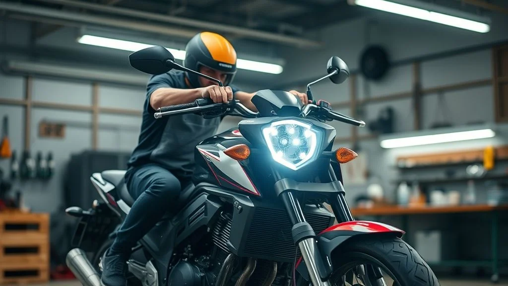 Valor para trocar farol de moto por led legalizado